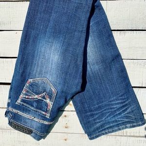 Rock & Roll Cowgirl Riding Jeans | Pink Bedazzle